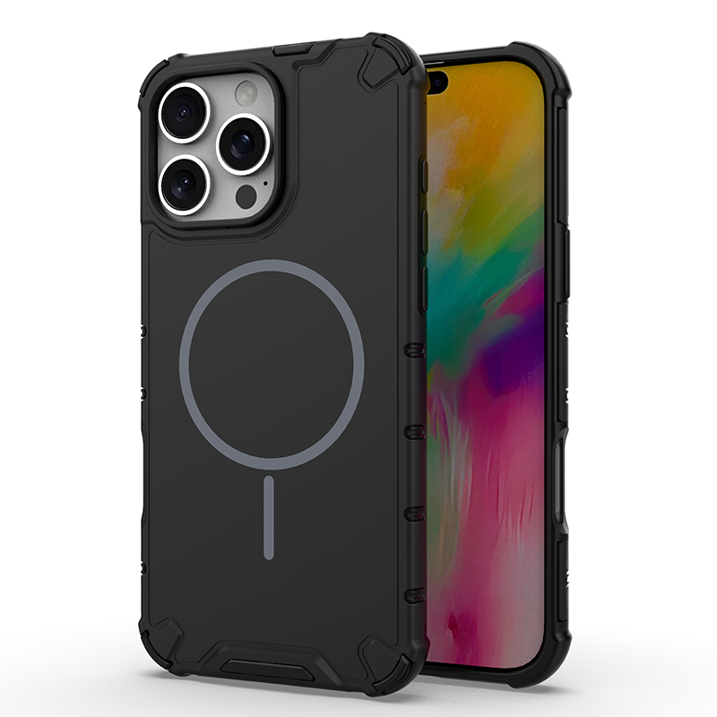 Matte magnetic wireless charging phone case