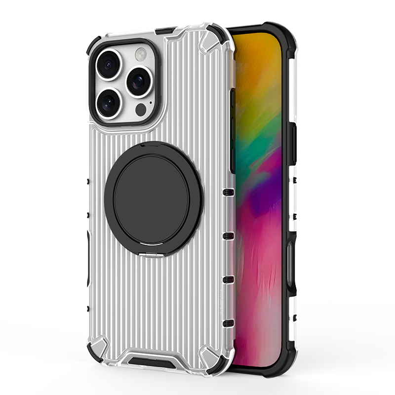 Phone case with N52 magnet and rotating metal stand