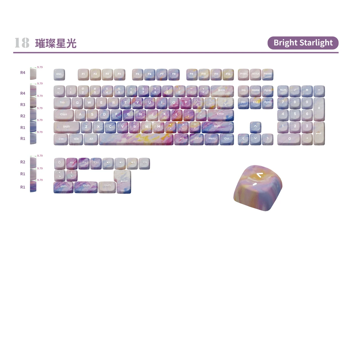 Bright Starlight Keycap Set product image
