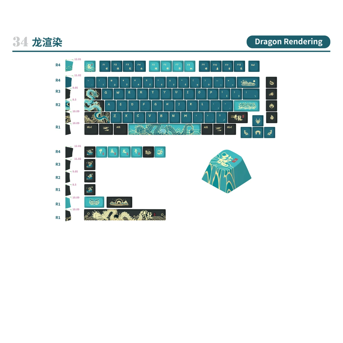 Dragon Rendering Keycap Set product image