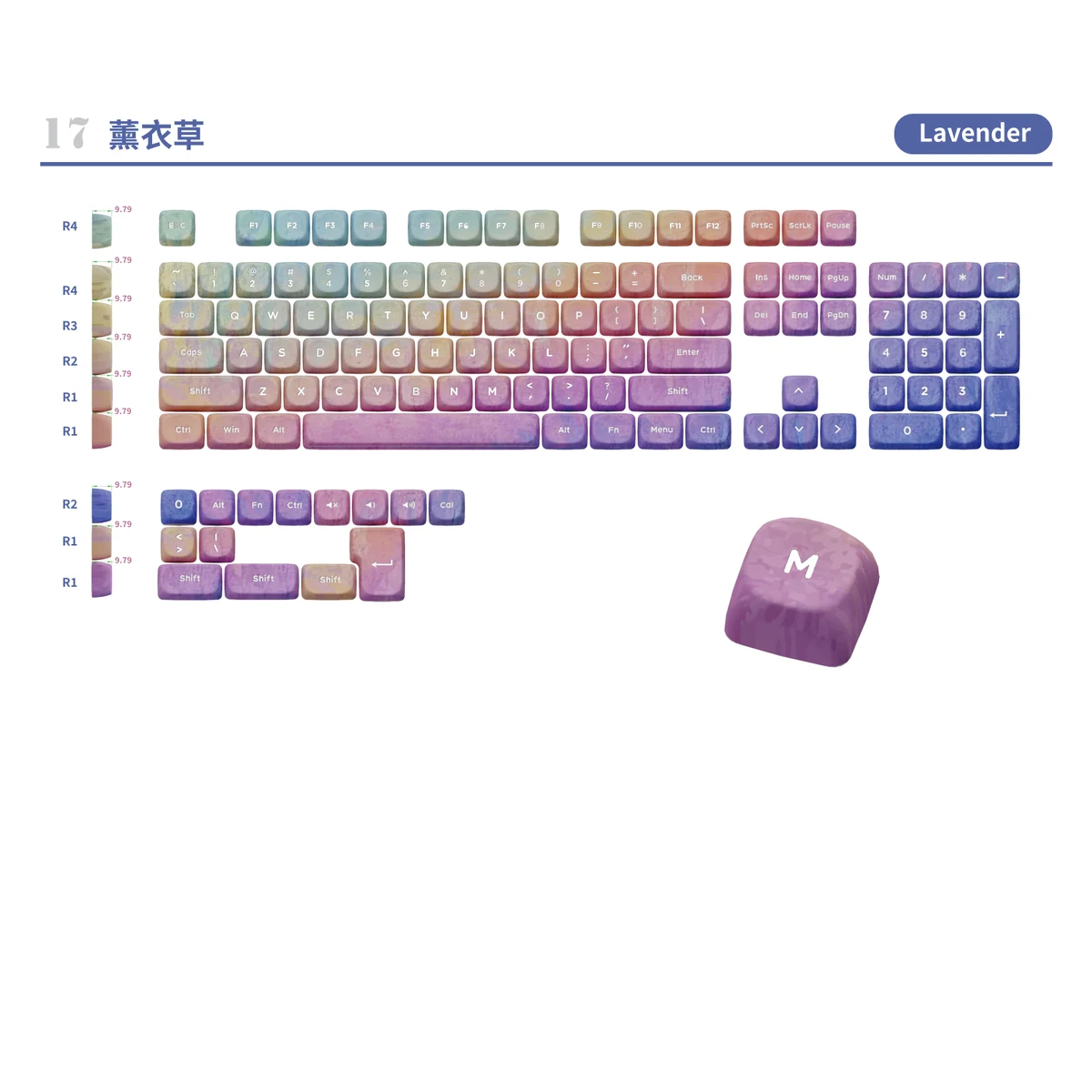 Lavender Keycap Set product image