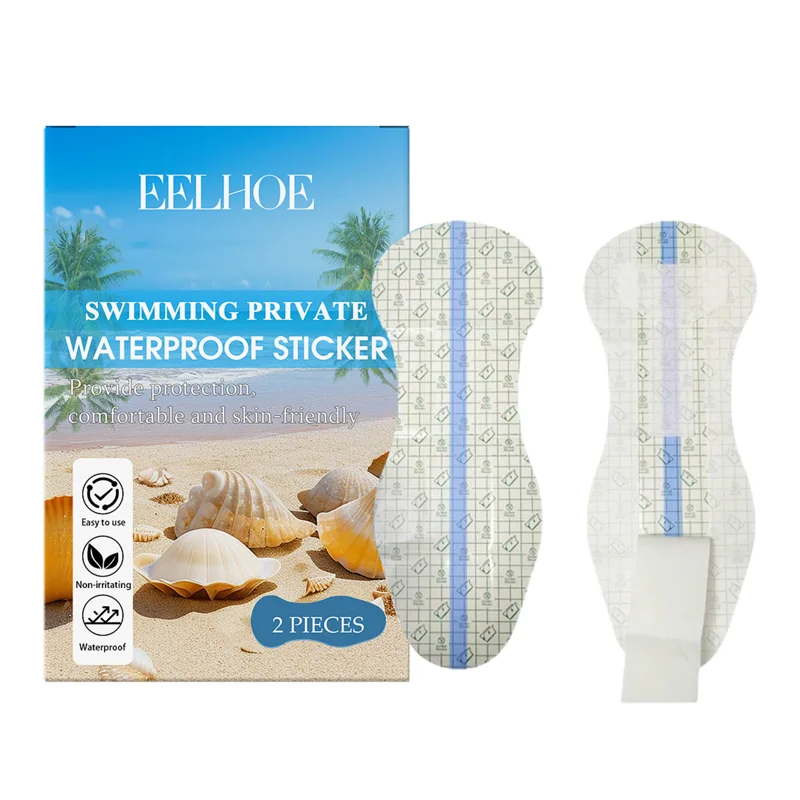 EELHOE 2Pcs/Set Swimming Private Waterproof Patches Women Intimate Care Stickers for Pool Hot Tub Beach - 2 Pieces - 1