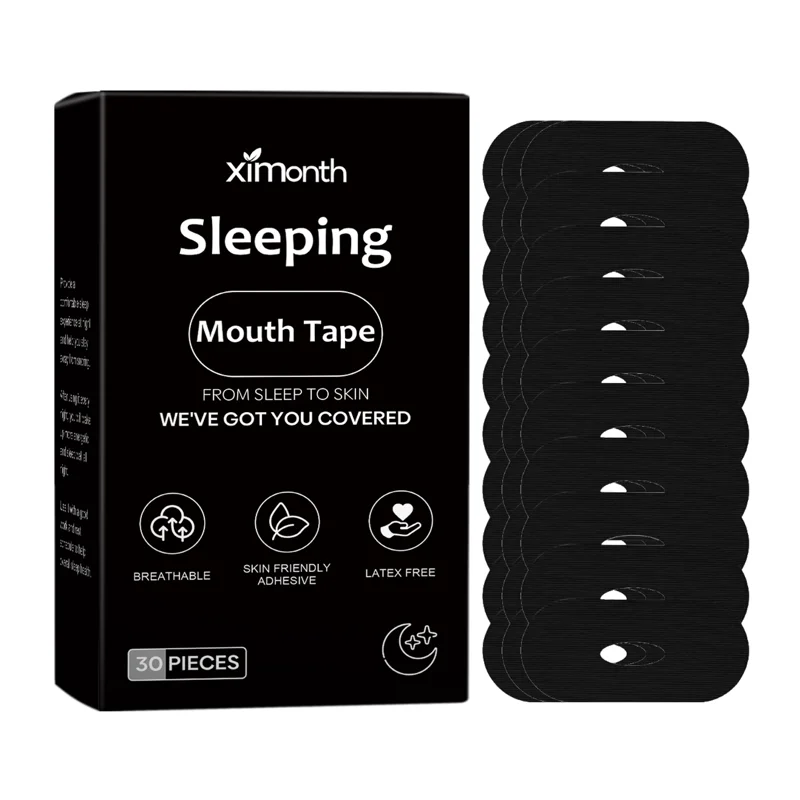 XIMONTH 30PCS Sleep Mouth Tape for Improving Night Breathing Breathable & Pain Free Removal Anti Snoring Aid Strips - 1