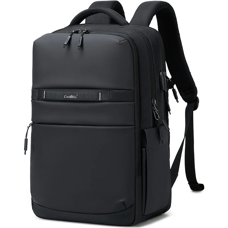 COOLBELL 8316 Travel Backpack 23L Waterproof Shoulder Bag with External USB Port for 15.6 inch Laptop - Black - 1