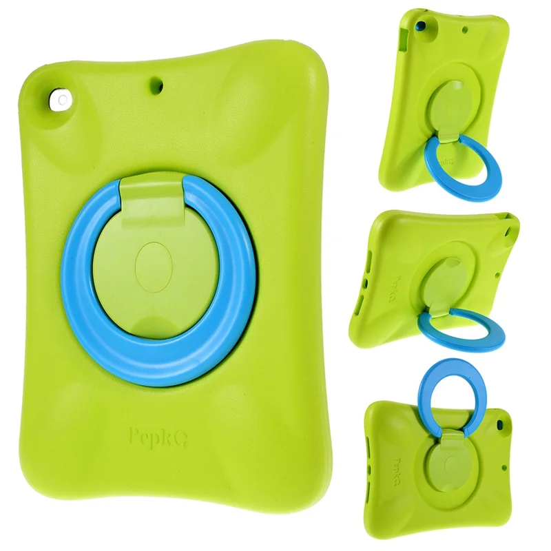 PEPKOO Shock-proof 360° Swivel Kickstand EVA Tablet Case for iPad 10.2 (2020)/(2019) - Green - 1
