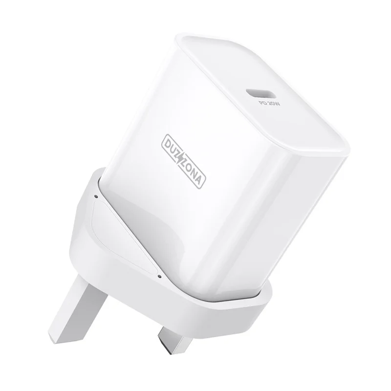 DUZZONA T3 PD 20W Wall Charger Fast Charging Adapter Type-C Single Port Travel Charger, UK Plug - 1