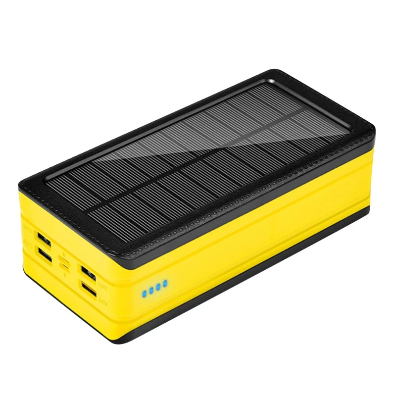 PSOOO PS-406 Solar Power Bank 40000mAh PD22.5W Portable 15W Wireless Charger External Battery Pack with 4-Ports Output for Mobile Phones Tablets - 1