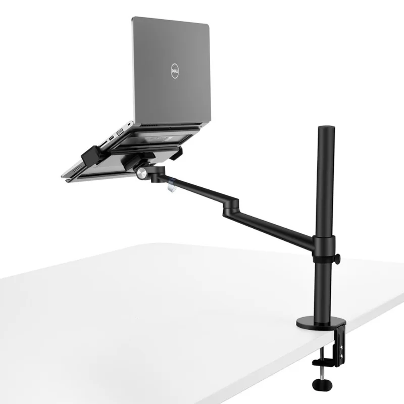 UPERGO OLL-1S Monitor Desk Stand Laptop Arm Mount Desktop for 10-17 inch Laptop - Black - 1