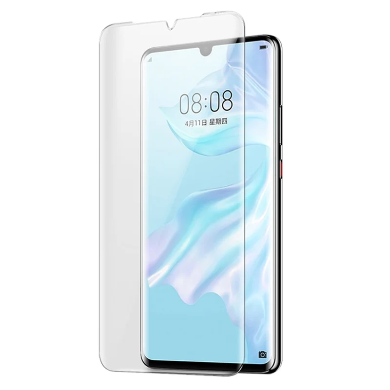 MOCOLO for Huawei P30 Pro 3D Curved [UV Light Irradiation] Film Full Cover Full Glue Ultra Clear Tempered Glass Screen Protector - 1