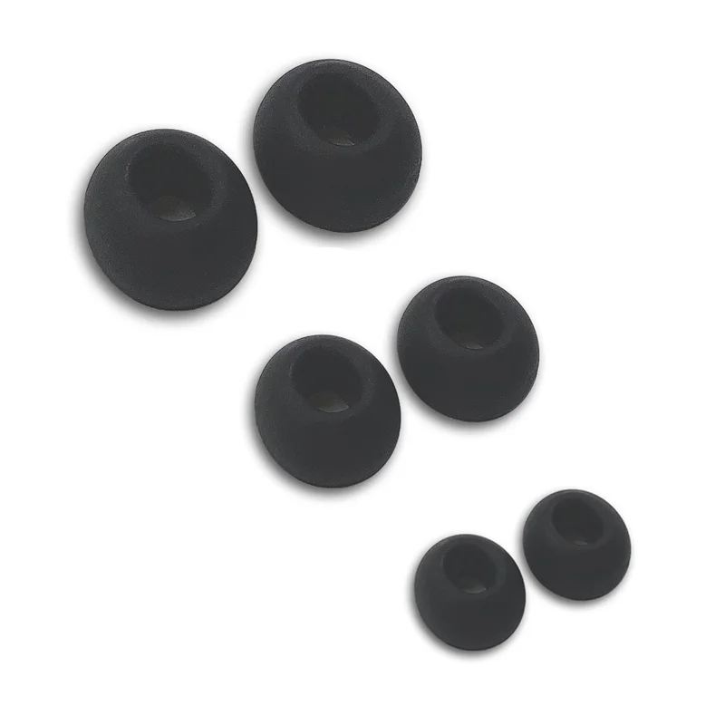 CP189 3 Pairs for AirPods Pro / Pro 2 Replacement Earbuds Tips S / M / L Soft Silicone Earphone Caps - Black - 1