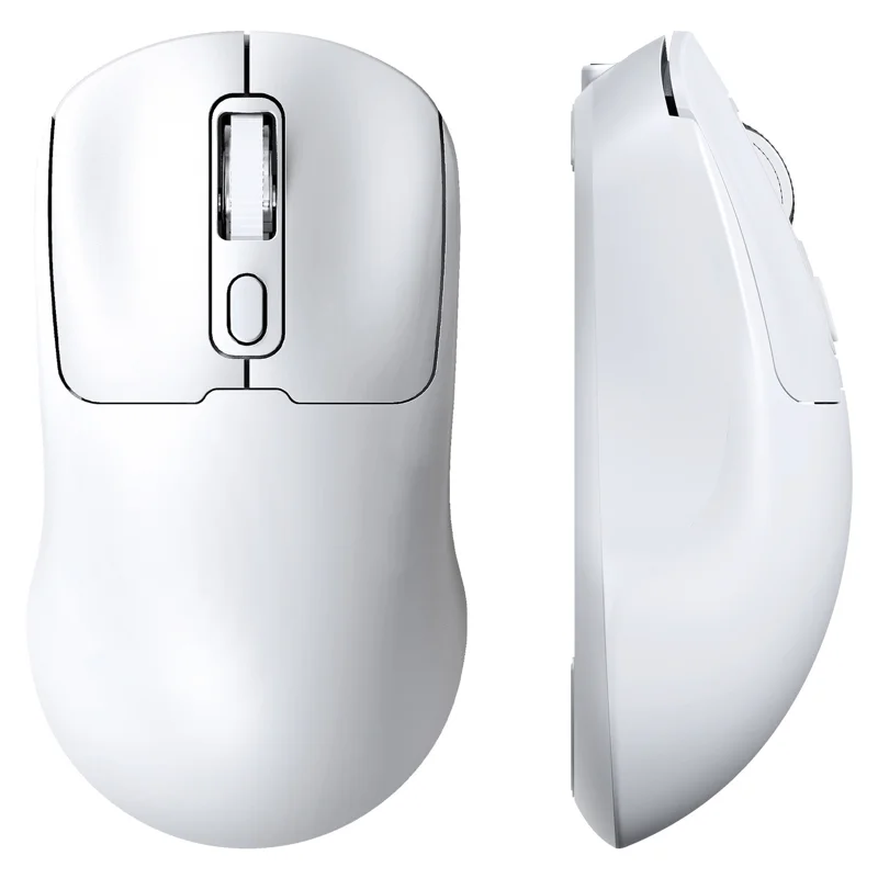 T-WOLF Q3 Wireless Mouse Dual Mode 1600 DPI 4 Buttons Rechargeable Silent Mouse for Laptop / Desktop / Tablet - White - 1