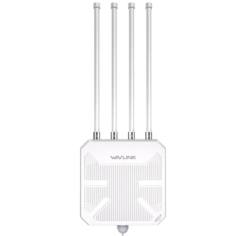 WAVLINK BE5100 WN573HBE2 IP67 Waterproof WiFi 7 Outdoor Router with 8dBi High Gain Antenna - US Plug - 1