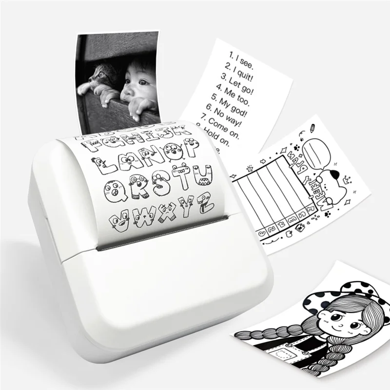 MARKLIFE S2 Bluetooth-compatible Thermal Label Printer Ink-Less Label Maker Machine for Small Business Home Office - White - 1