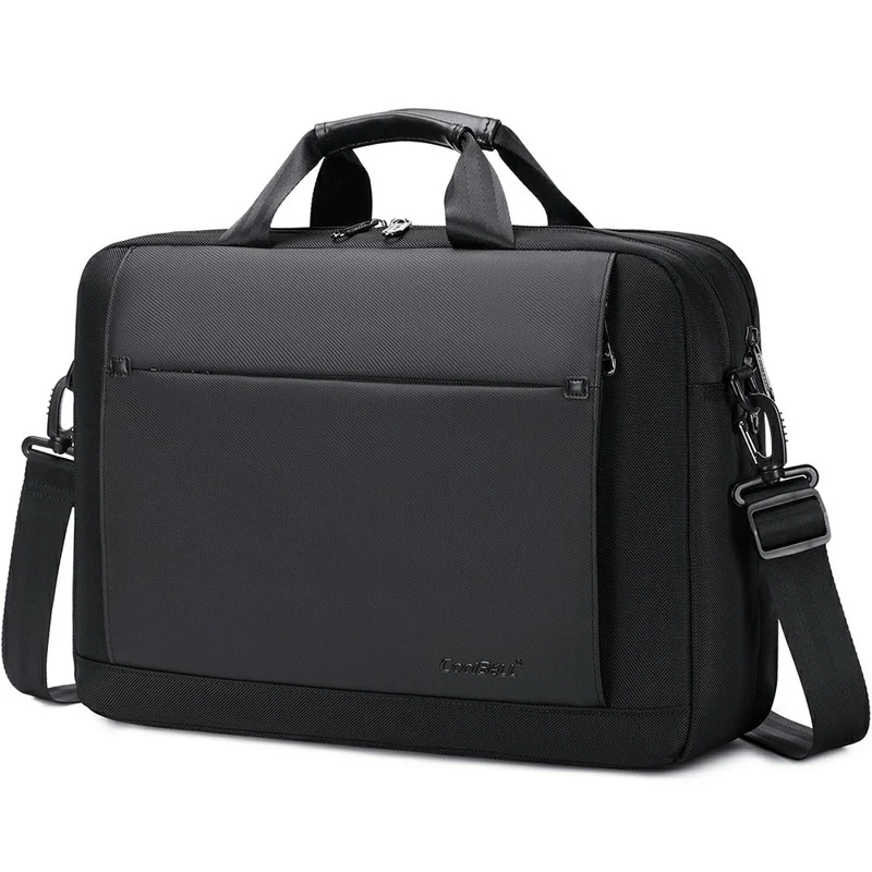 COOLBELL CB-2131 Laptop Bag 15 Inch Business Briefcase Messenger Bag Trolley Sleeve for Men Commute / Travel - Black - 1