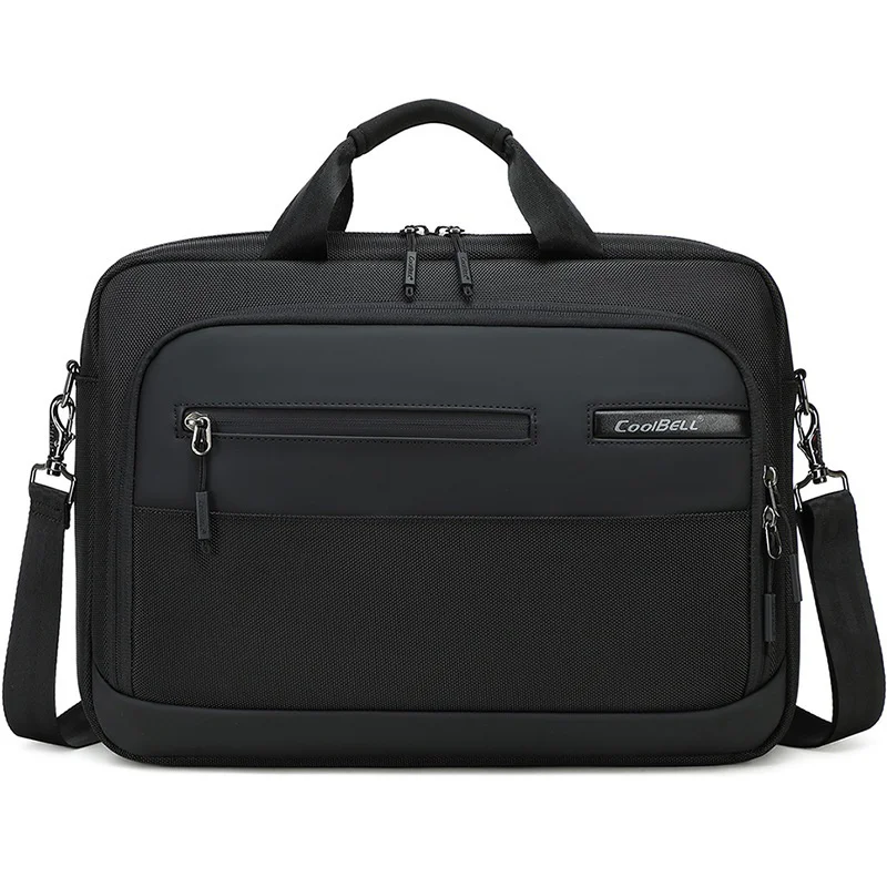 COOLBELL CB-2135 Laptop Bag Waterproof Business Briefcase for 14.4 Inch Notebook Messenger Bag with Shoulder Strap - Black - 1