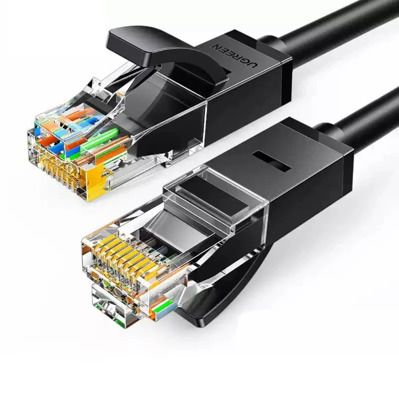UGREEN 20166 20m RJ45 Cat6 Ethernet Cable 1000Mbps Gigabit Network Cable for PC Router - Black - 1
