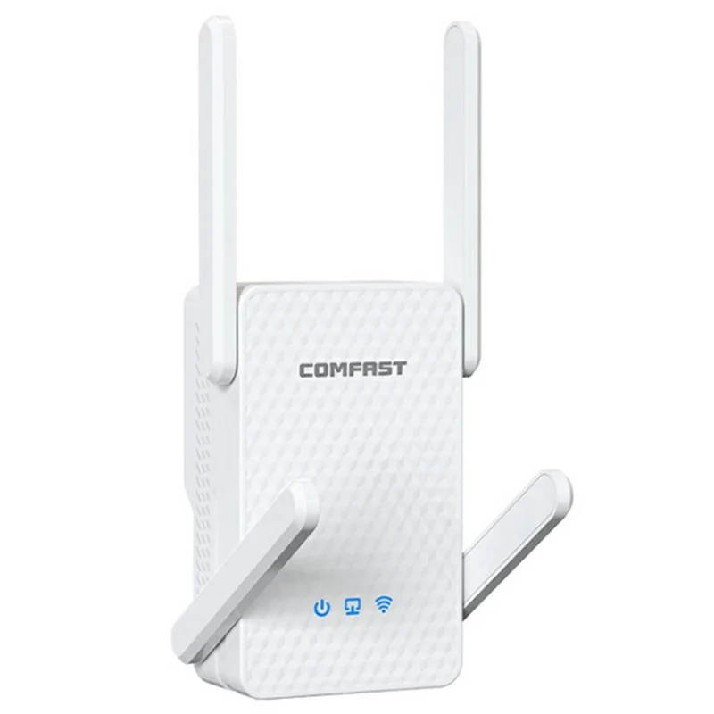 COMFAST CF-XR186 WiFi Range Extender Dual Band 5G Gigabit 3000M Wireless Repeater / Booster with 4 Antennas - 1