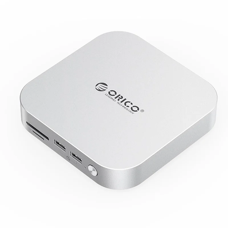 ORICO-M4Max 10Gbps 1TB MiniMate Desktop External SSD Multiple Ports TF / SD Card Slots - White / UK Plug - 1