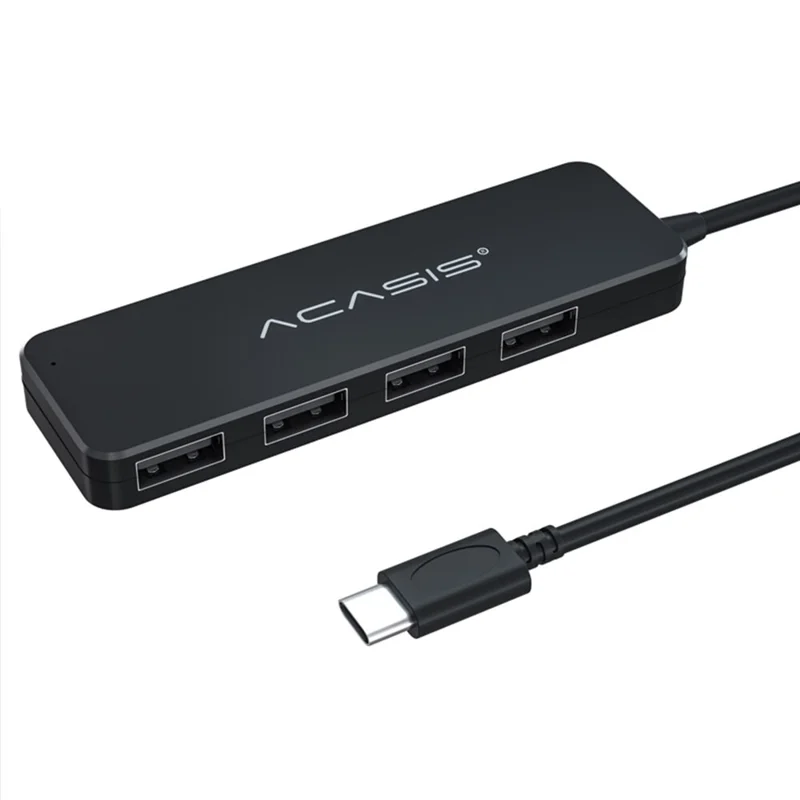 ACASIS AC2-L42 0.2m Type-C to 4 USB2.0 Hub Adapter Multi-Port USB-C Hub Portable Type-C Splitter Converter 480Mbps Data Transfer - 1