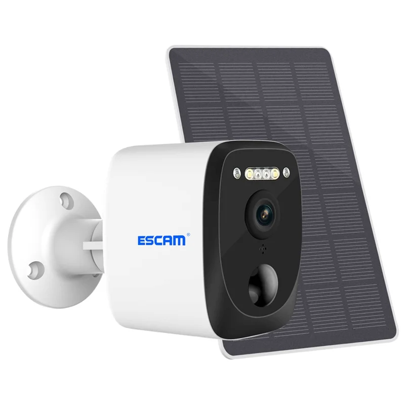 ESCAM QF370 3MP WiFi Cloud Storage Camera PIR Alarm Night Vision Two-way Audio Home Shop Security IP Camera with Solar Panel - 1