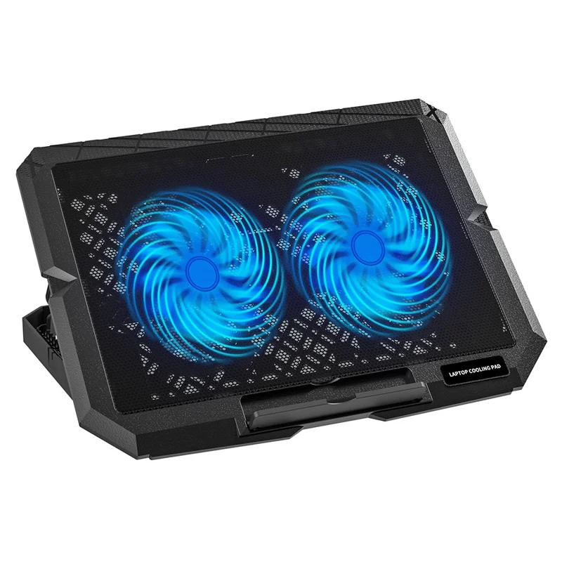 X3 Laptop Cooling Pad 7 Speed Adjustable Silent Fan Stand With Dual 14CM Fans USB Powered Height Adjustable - 1