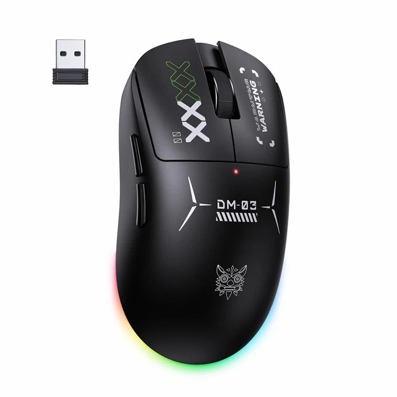 ONIKUMA DM03 Gaming Mouse Wireless 2.4G Bluetooth-compatible Wired 3-Mode 12000DPI Rechargeable Mice for PC Gaming Office - 1