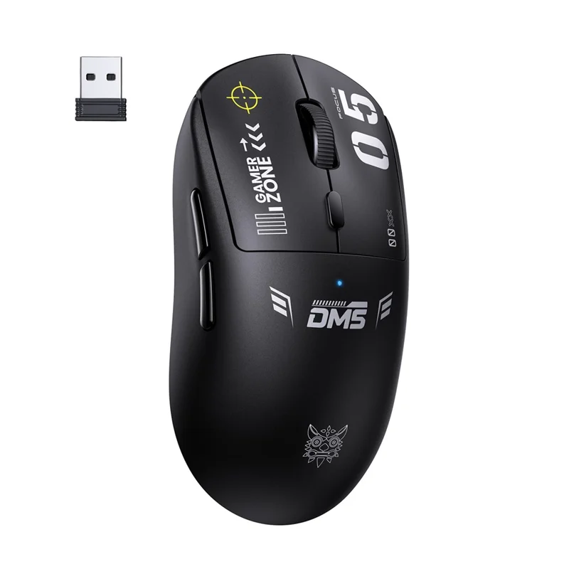 ONIKUMA DM05 Tri-Mode Gaming Mouse Bluetooth-compatible 2.4G Wireless Wired Ergonomic PC Mice - Black - 1