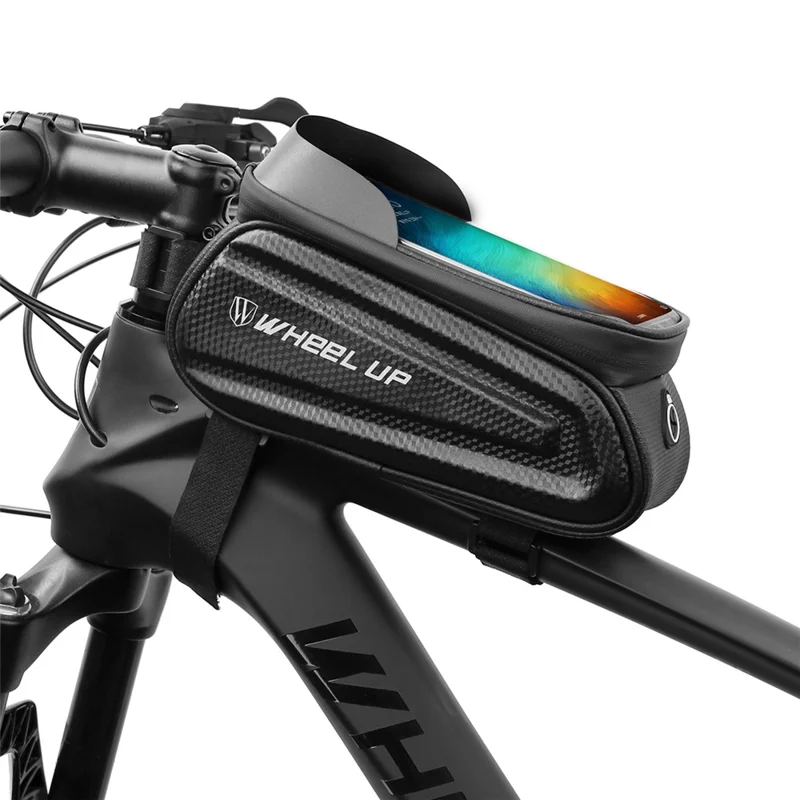 WHEEL UP Cycling Bag Waterproof Saddle Bag Touch Screen 7.0" Phone Case with Earphone Hole - 1