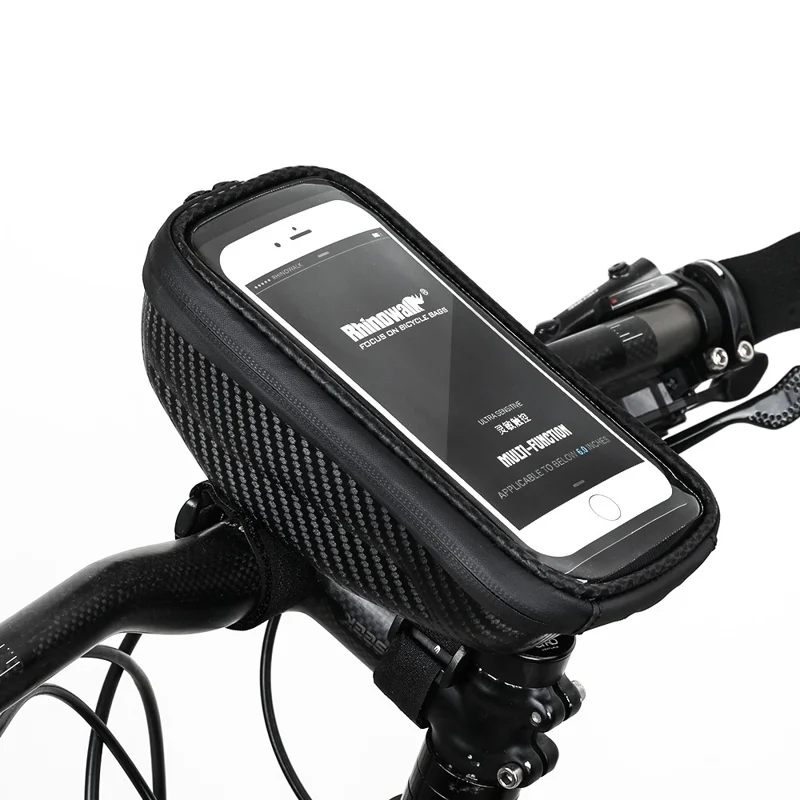 RHINOWALK Waterproof Top Tube Frame Bag Bicycle HandleBar Bag with Touch Screen - 1