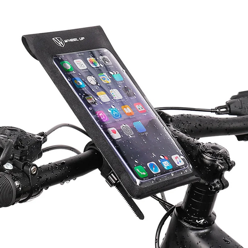 WHEEL UP AS005 Bicycle Handlebar Waterproof Phone Bag - 1