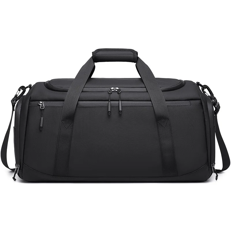 POSO PS-512 41L Sports Gym Bag Dry Wet Separation Travel Duffle Bag with 15.6 Laptop Compartment for Fitness Outdoor - Black - 1