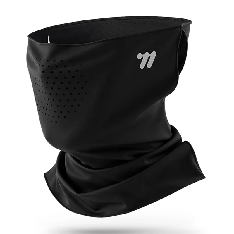 WEST BIKING YP0201496 Face Mask UPF50+ Sun Protection Ice Silk Breathable Face Cover for Cycling Running - Black - 1
