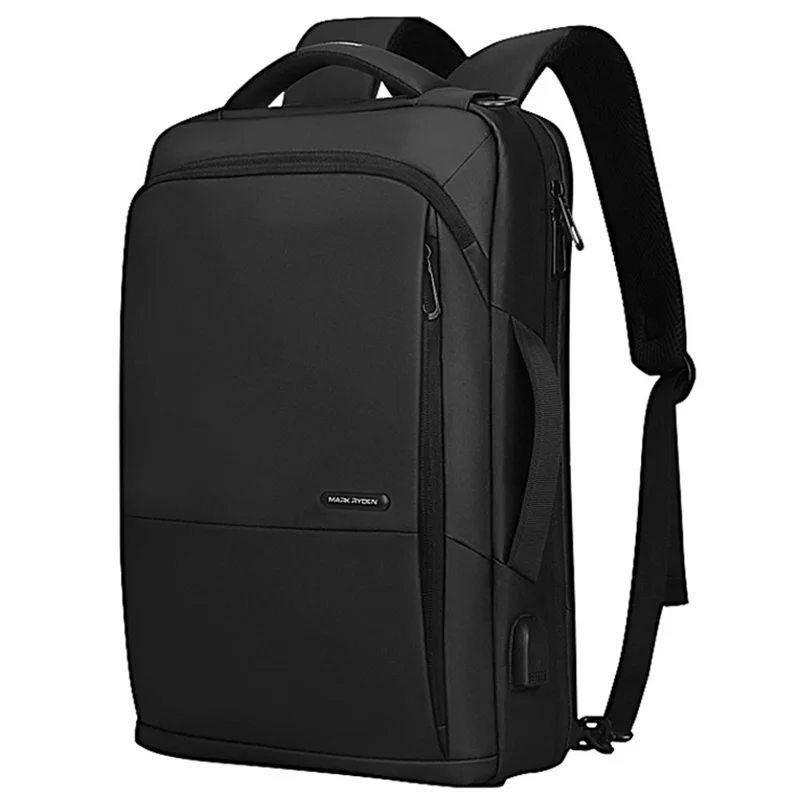 MARK RYDEN MR9533 Large Backpack Water Repellent Convertible Business Briefcase Messenger Bag Travel Rucksack with External USB Charging Port - 1