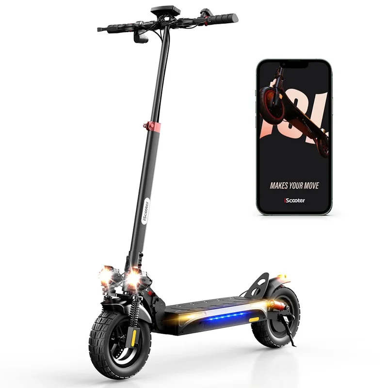 ISCOOTER iX4 48V 15Ah Electric Scooter 10 Inch Tire Off-Road Scooter with APP (EU Plug) - Area A - 1