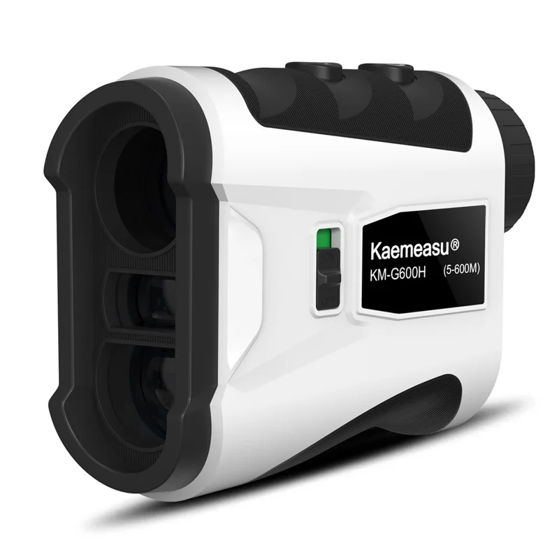 KAEMEASU KM-G600H Magnetic Golfing Range Finder 5-600m Laser Rangefinder Built-in 450mAh Battery - White - 1