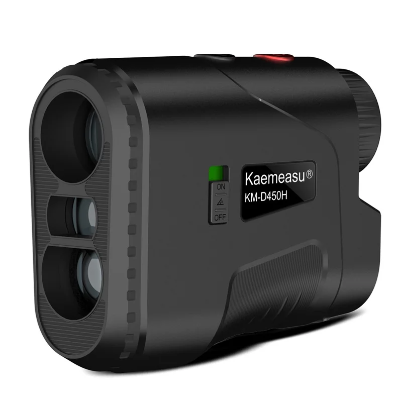 KAEMEASU KM-D450H 5-450m Laser Golfing Range Finder Built-in Battery Golf Rangefinder - Black - 1