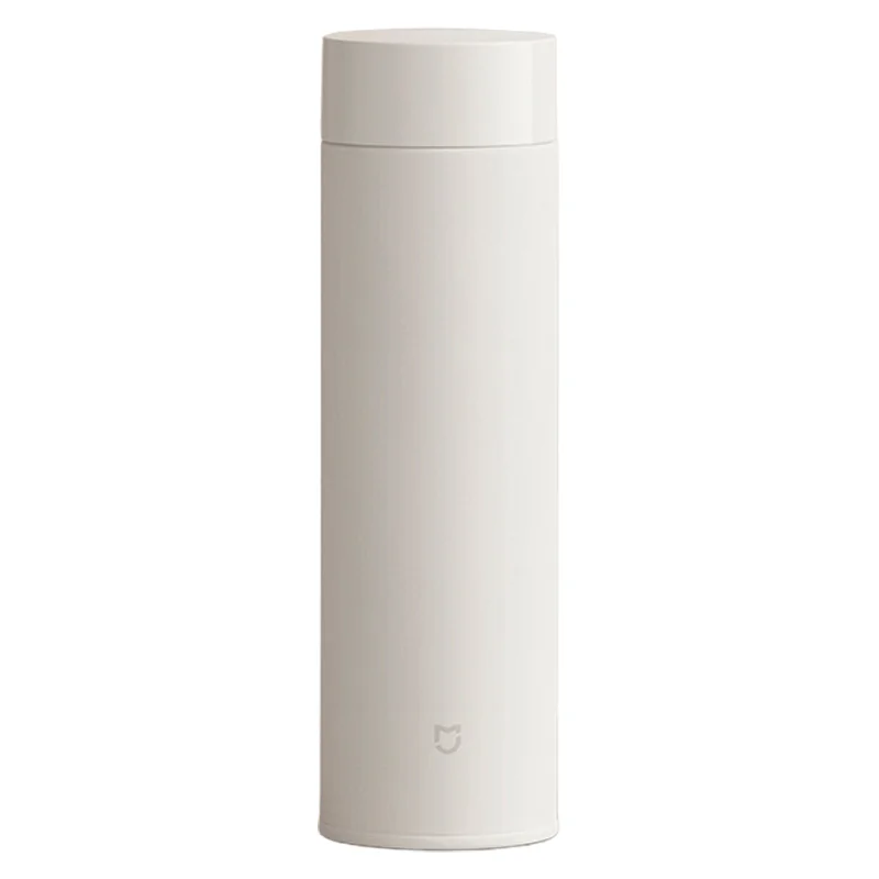 XIAOMI MIJIA MJBWB01PL 500ml Insulated Thermal Water Bottle 316L Stainless Steel Drinking Bottle for Office Travel (Chinese Version) (BPA Free, No FDA) - White - 1
