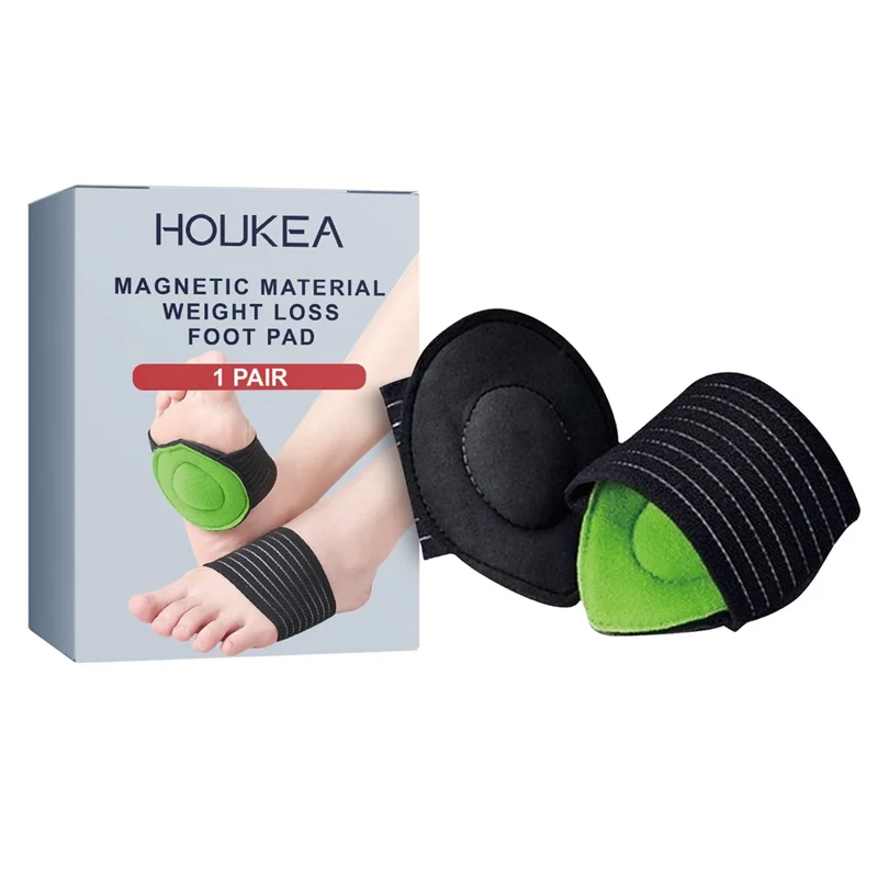 HOUKEA HKB05-A014-1-GY1 1 Pair Acupoint Magnetic Therapy Front Foot Pad Relieve Fatigue Weight Loss Foot Pad - 1