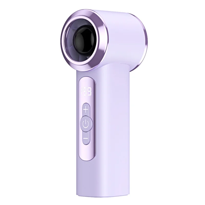 T238 199-Speed Mini Handheld Fan LED Display Brushless Motor 2000mAh Type-C Ultra-Quiet Portable Fan - Purple - 1