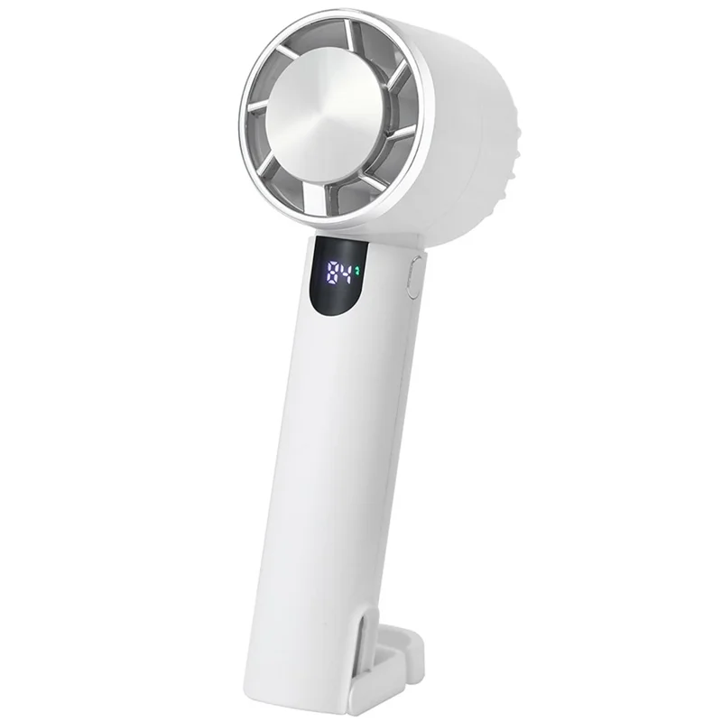 U26 Handheld Desk Mini Fan Strong Airflow Cooling Fan Rechargeable Summer Cooler - White - 1