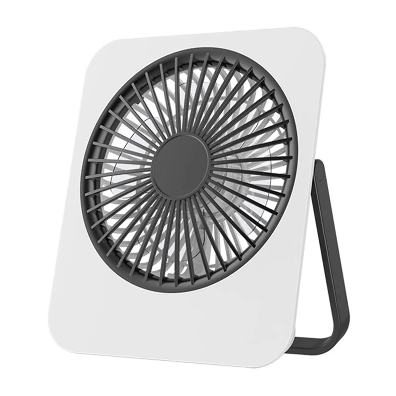 M5 Portable Desktop Fan USB Powered Wall Mounted Electric Fan with Foldable Kickstand for Home / Office - Black - 1
