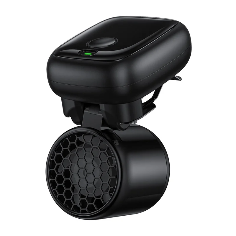 Clip-on Cap Fan 3-Speed Adjustable Low Noise Brushless Motor Mini Cooling Fan for Sun Hat - Black - 1