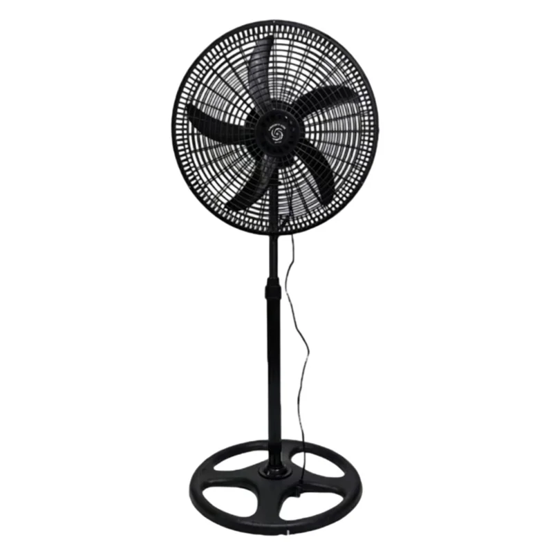 1Pc 18 Inch Floor Standing Fan Height Adjustable Oscillating Electric Air Circulator Fan for Home Office, 220V / EU Plug - Black - 1