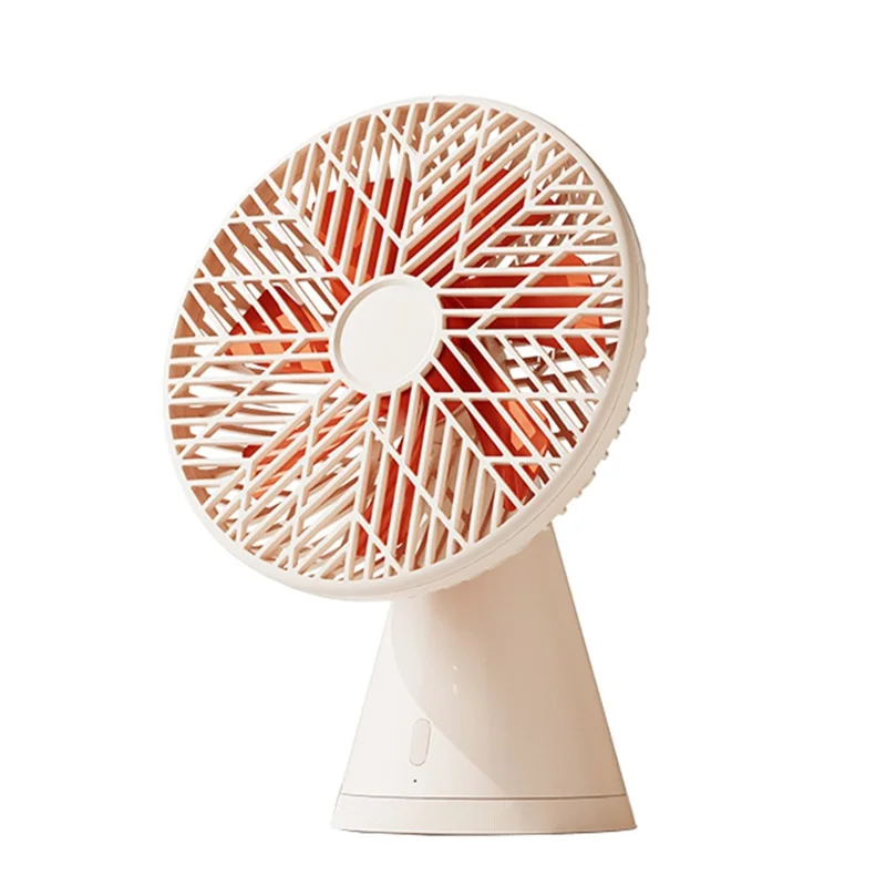 SOTHING Forest Pro Desktop Fan 3 Wind Speeds Shaking Head USB Rechargeable Cooling Fan - Apricot - 1
