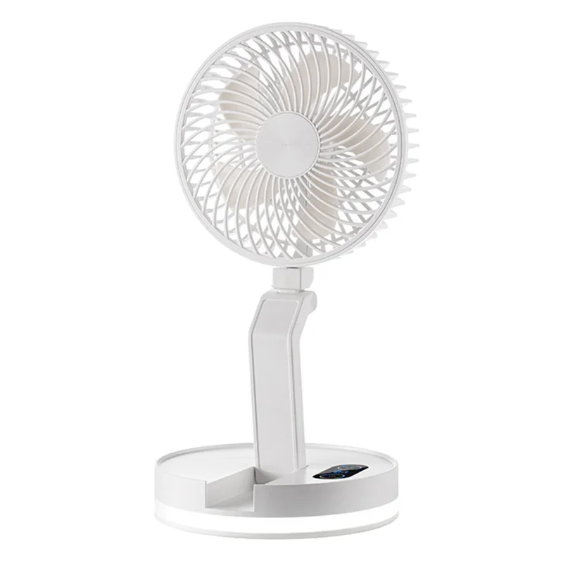 F200 Foldable Desktop Fan Three Speeds Wall-mounted Fan with Night Light - 1