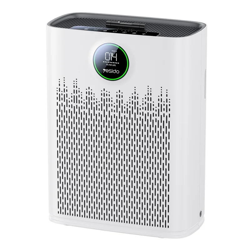 YESIDO EC23 Air Purifier WiFi Smart Triple Filtration PM2.5 Monitor Ultra-Quiet Formaldehyde Remover Air Cleaner - White / EU Plug - 1
