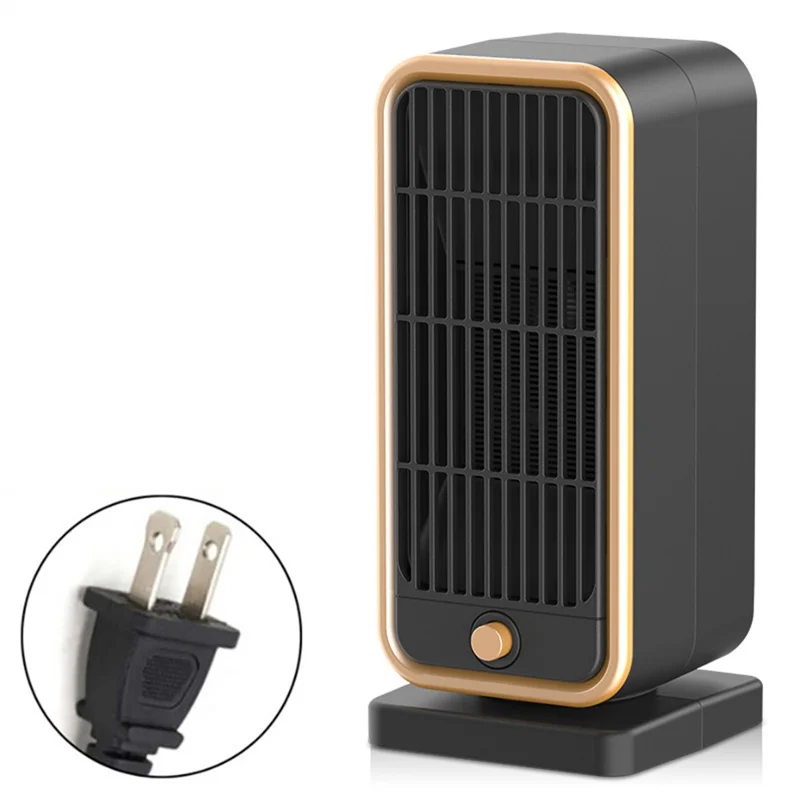 HQ-YND-500D 500W PTC Ceramic Heater Low Noise Instant Warming Overheating Protection Heater for Office Home - US Plug - 1