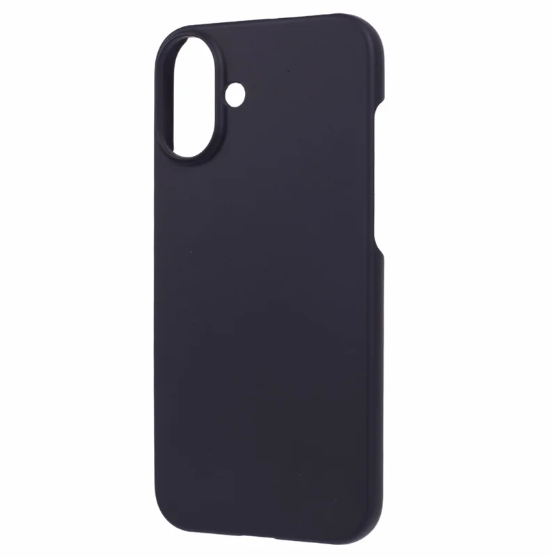 For iPhone 16 Shockproof Hard PC Phone Case Rubberized Phone Cover - Black - 3