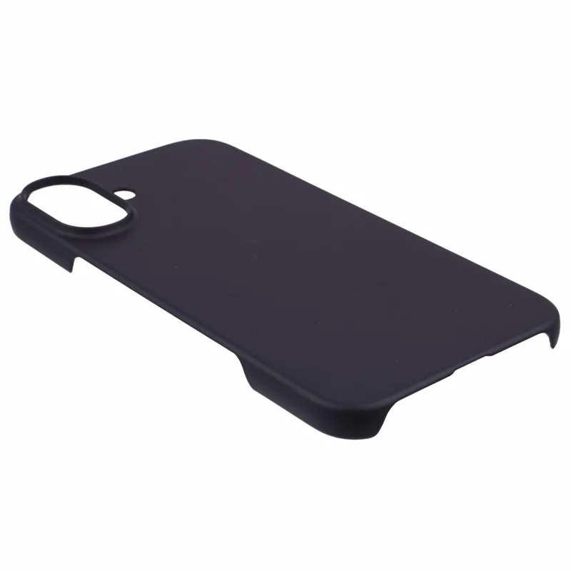 For iPhone 16 Shockproof Hard PC Phone Case Rubberized Phone Cover - Black - 4