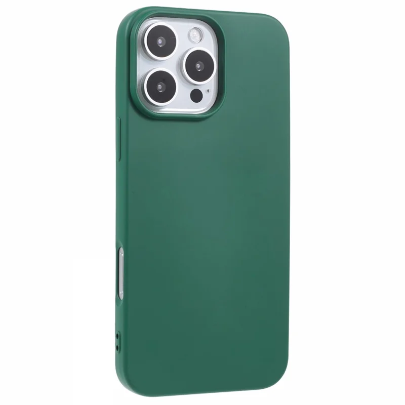 For iPhone 16 Pro Max TPU Case Shockproof Soft TPU Fiber Lining Phone Cover - Army Green - 1
